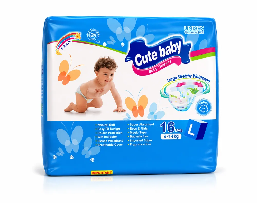 Cute Baby (L) 9–14kg 16pcs