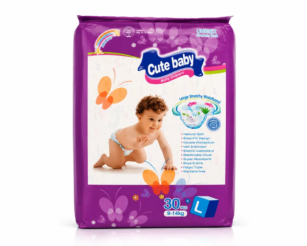 Cute Baby (L) 9–14kg 30pcs