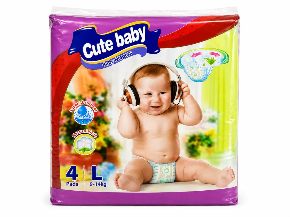 Cute Baby (L) 9–14kg 4pcs