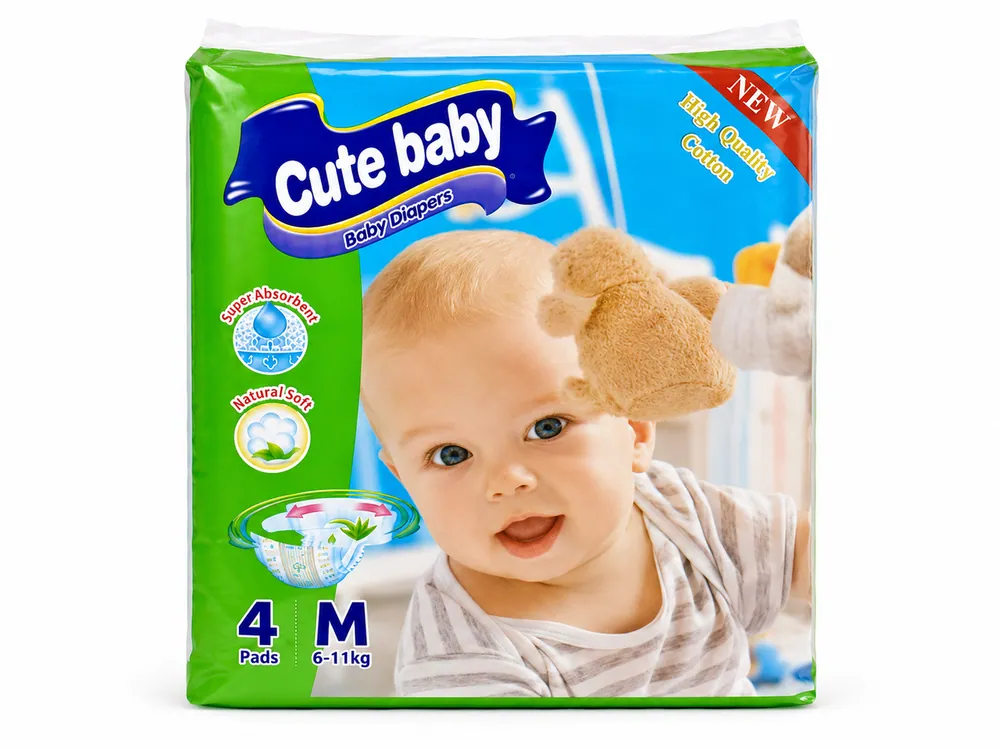 Cute Baby (M) 6–11kg 4pcs