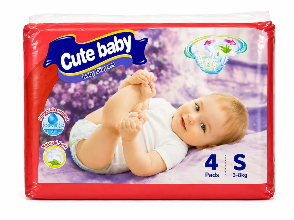 Cute Baby (S) 3–7kg 4pcs