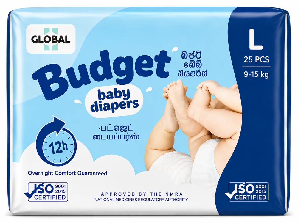 Global Budget (L) 9–14kg 25pcs
