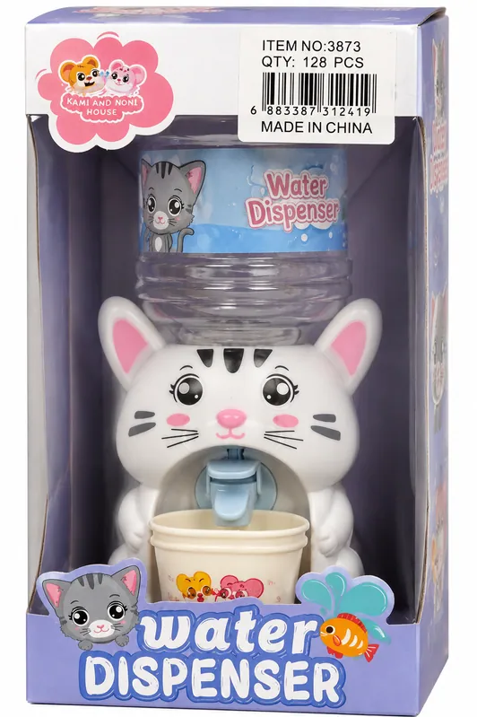 Kids Cat-Shaped Mini Water Dispenser With Cup