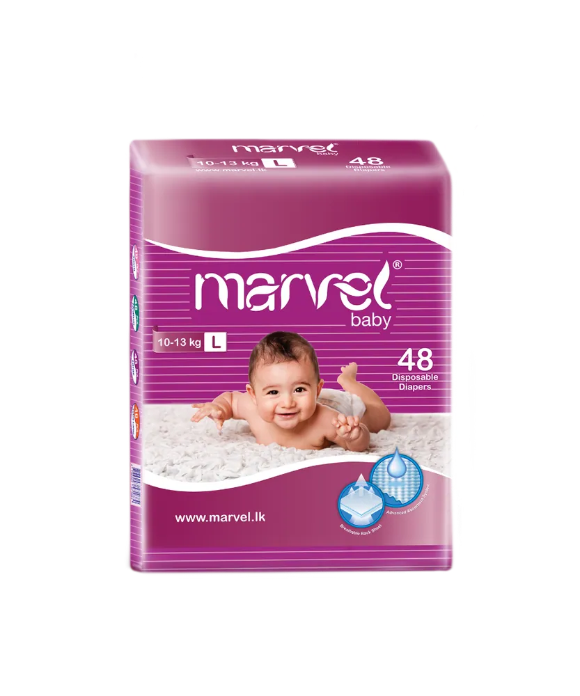 Marvel Baby Diapers - Large (48pcs)