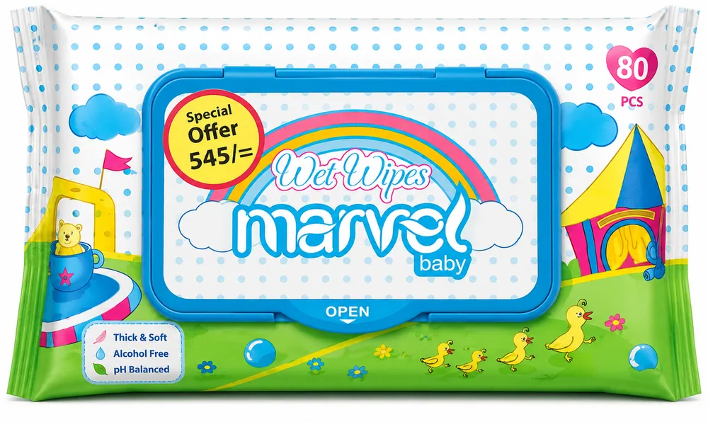 Marvel Wet Wipes 80pcs