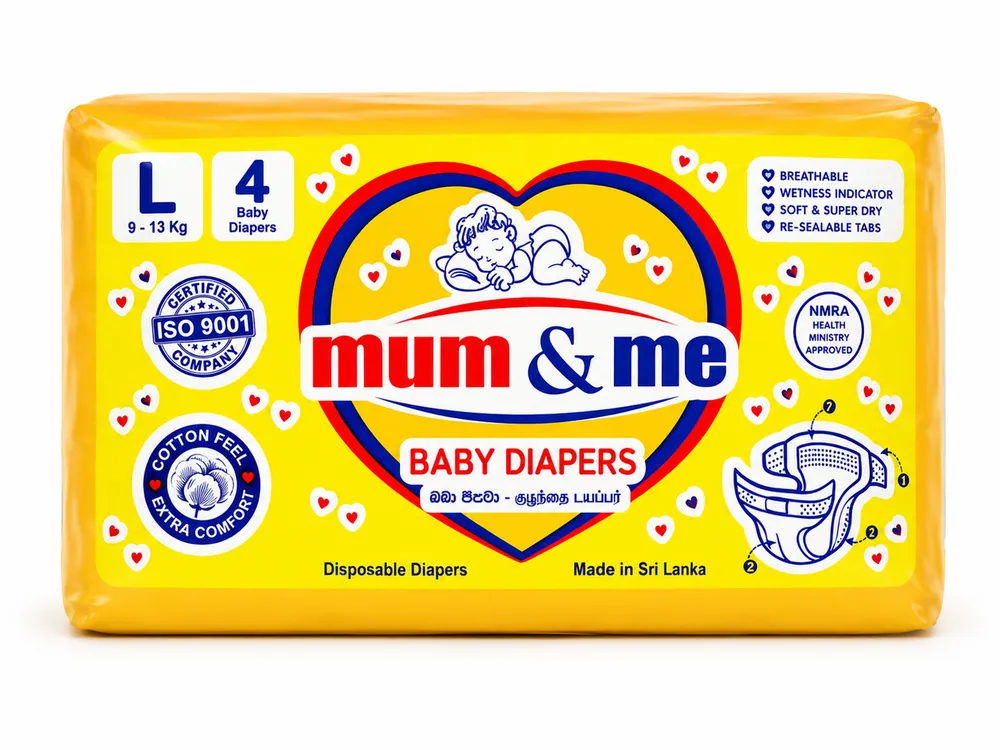 MUM & ME 4   (L) 9–14kg 16pcs