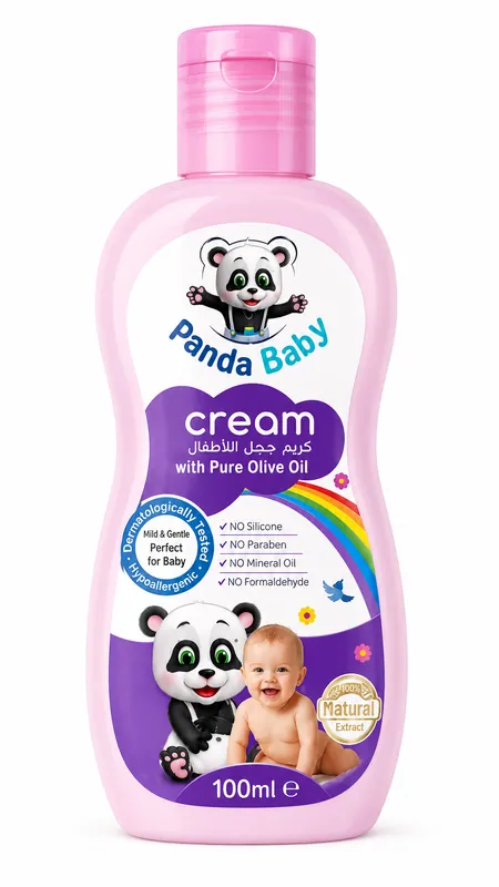 Panda Baby Cream With Pure Olive Oil - 100ml