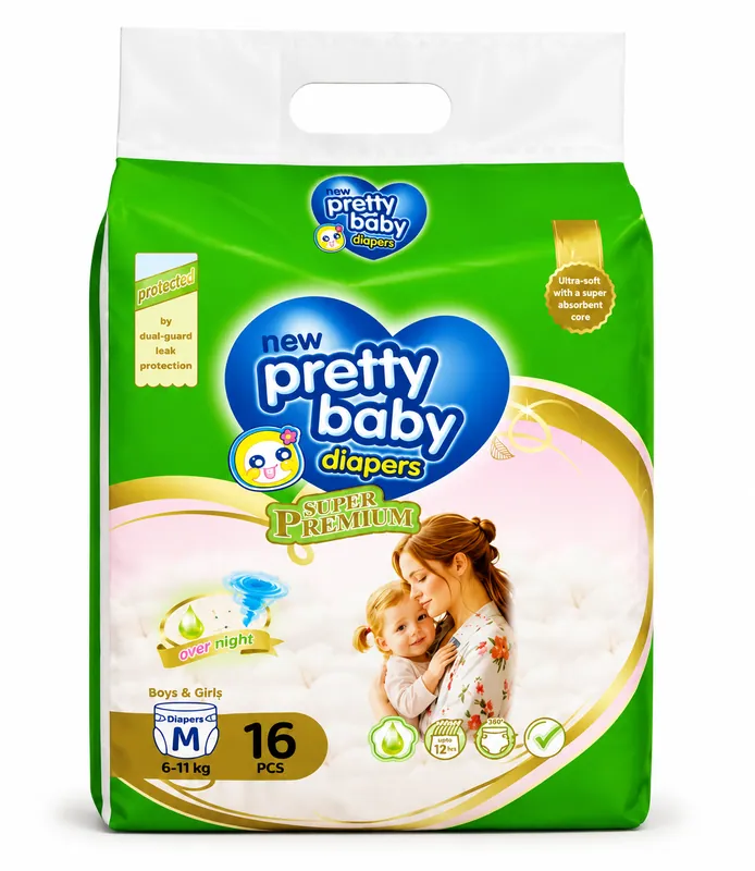 Pretty Baby (M) 6–11kg 16pcs