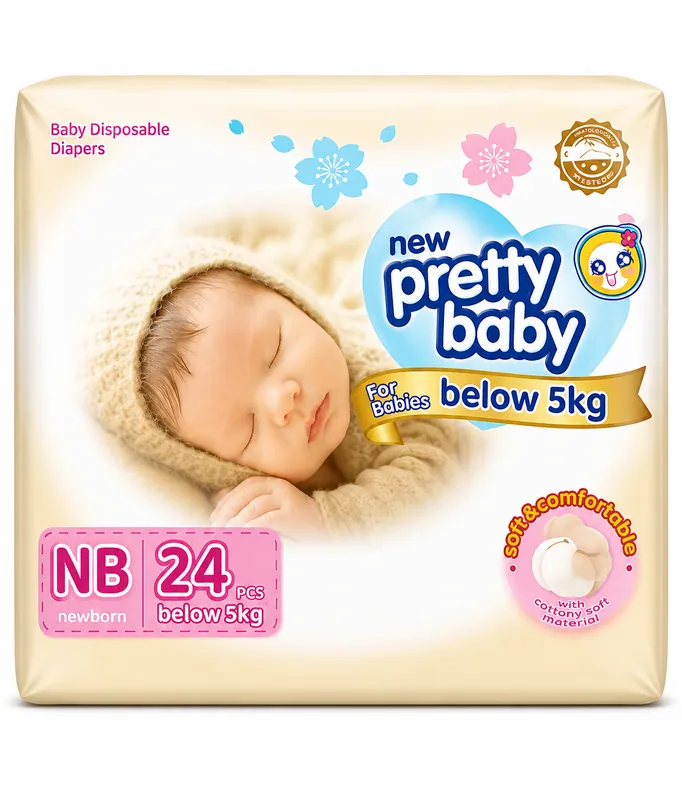 Pretty Baby New Born  below 5kg 24pcs