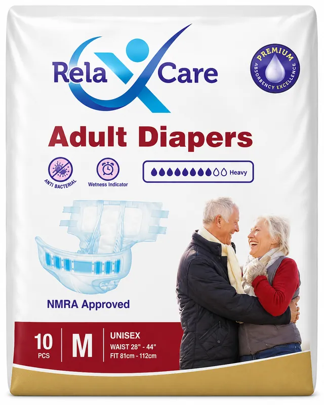 Relax Care Adult Diaper (M) 10pcs