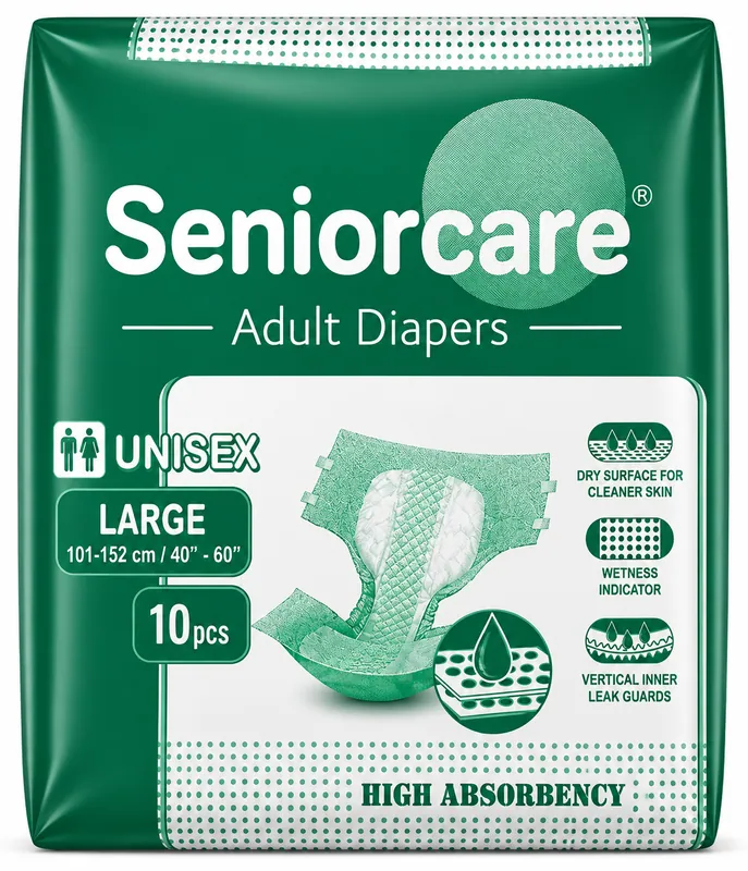 Senior Care Adult diaper (L) 10 Pcs