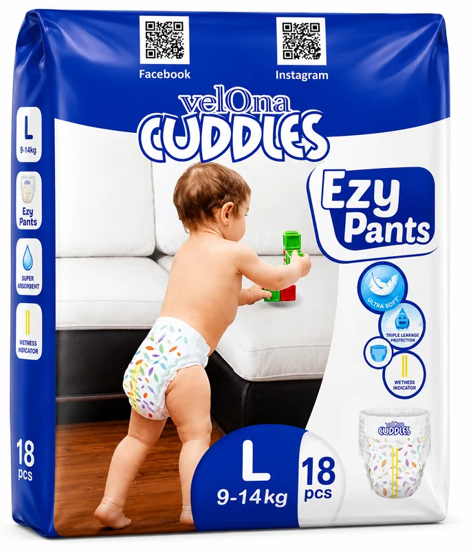 Vellona Cuddles Ezy Pants (L)  18Pcs