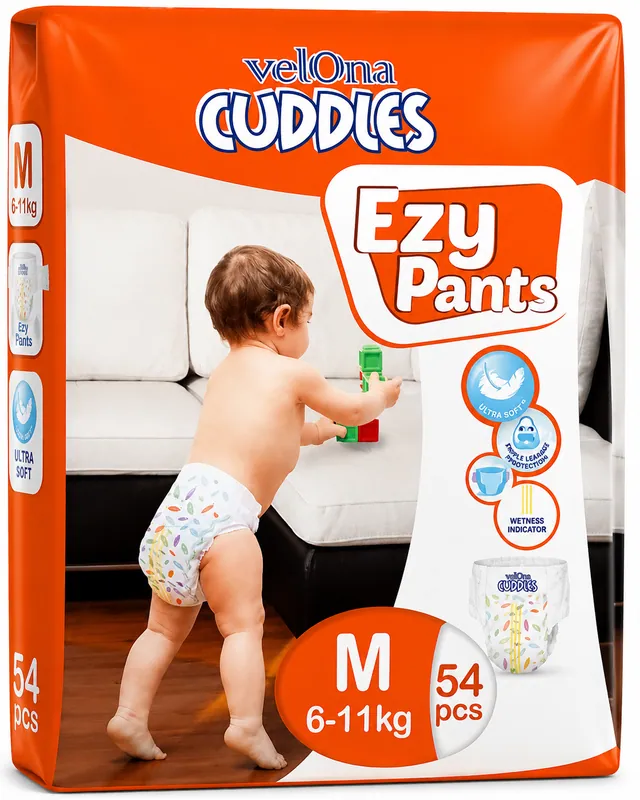 Vellona Cuddles Ezy Pants (M)  54Pcs