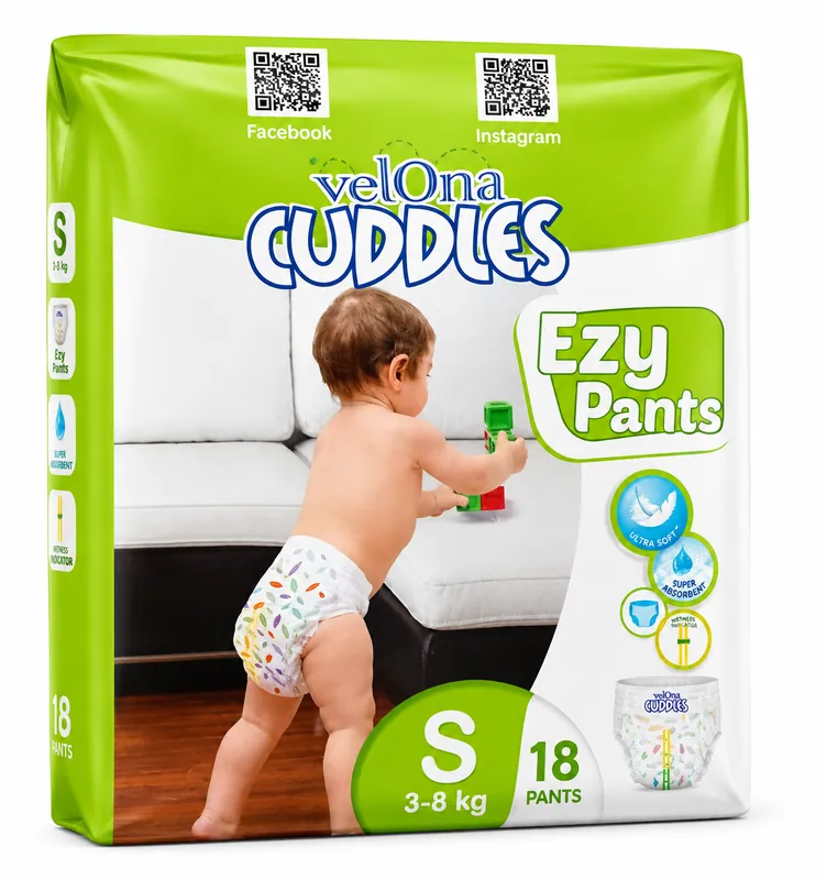 Vellona Cuddles Ezy Pants (S)  18Pcs