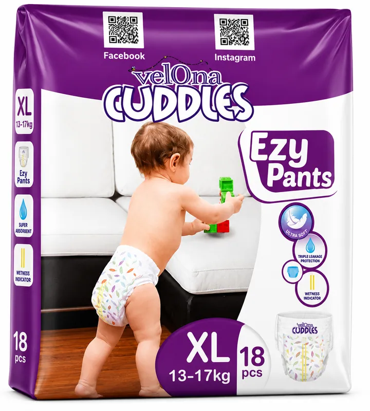 Vellona Cuddles Ezy Pants (XL)  18Pcs