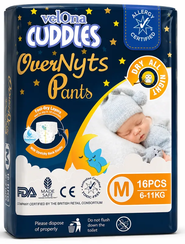 Vellona Cuddles Over Night Pants (M)  16Pcs