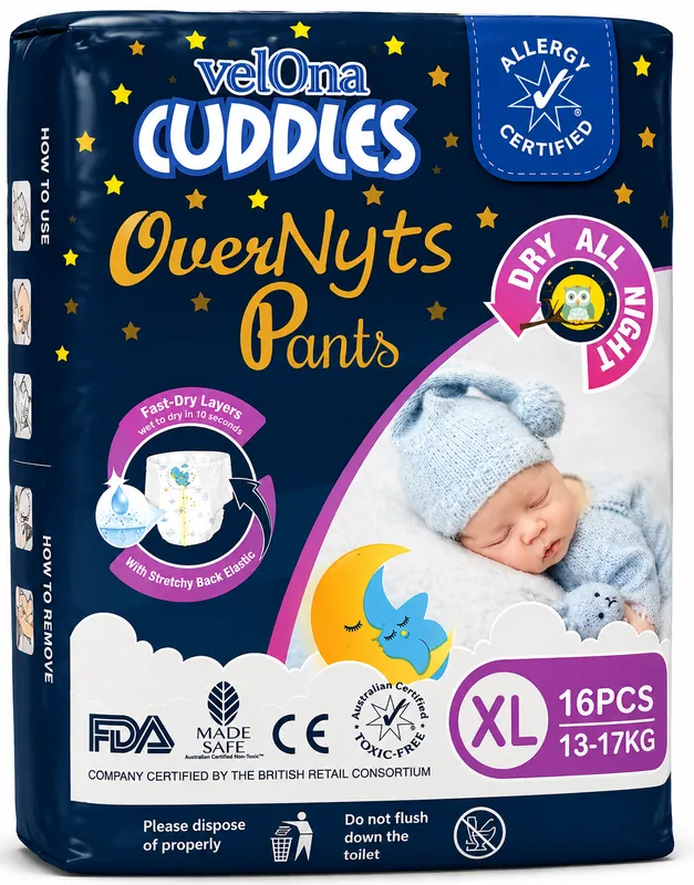 Vellona Cuddles Over Night Pants (XL)  16Pcs