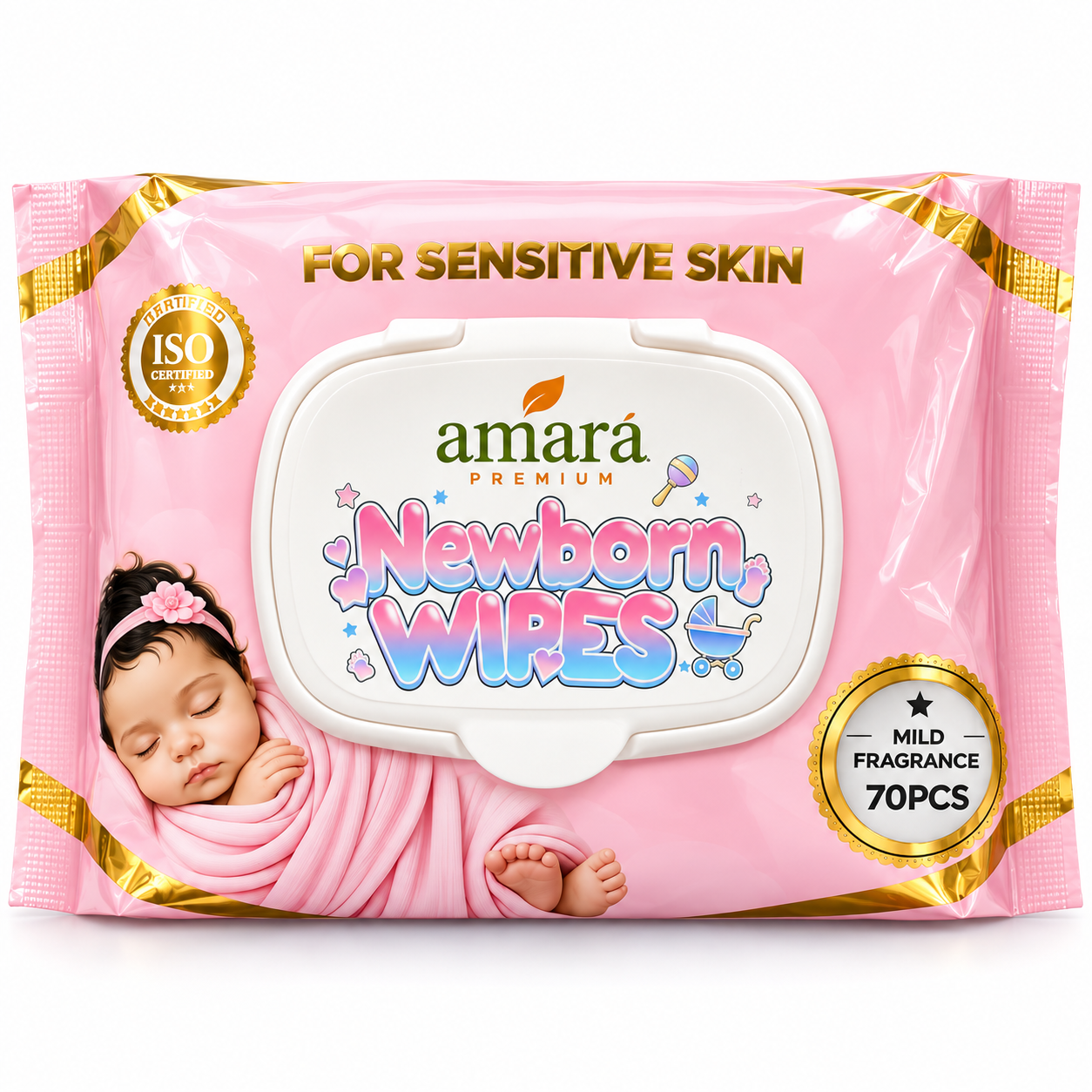 Amara Newborn Wipes (70pcs)